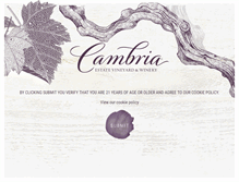 Tablet Screenshot of cambriawines.com